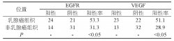 EGFR、VEGF在乳腺癌中的表達及病理價值